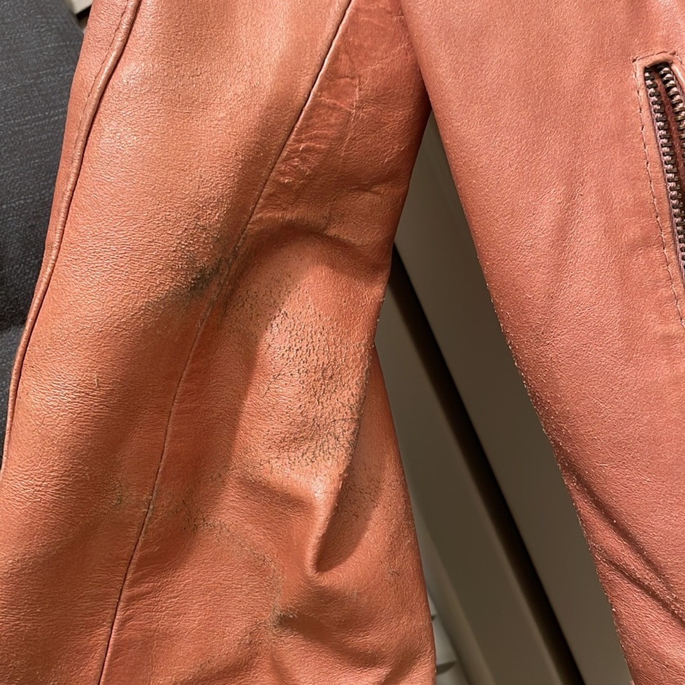 ITALIAN real leather VINTAGE jacket🇮🇹 - Picture 3 of 5
